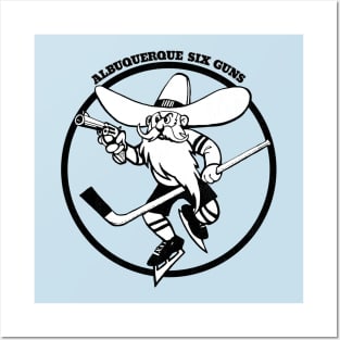 Classic Albuquerque Six Guns Hockey 1973 Posters and Art